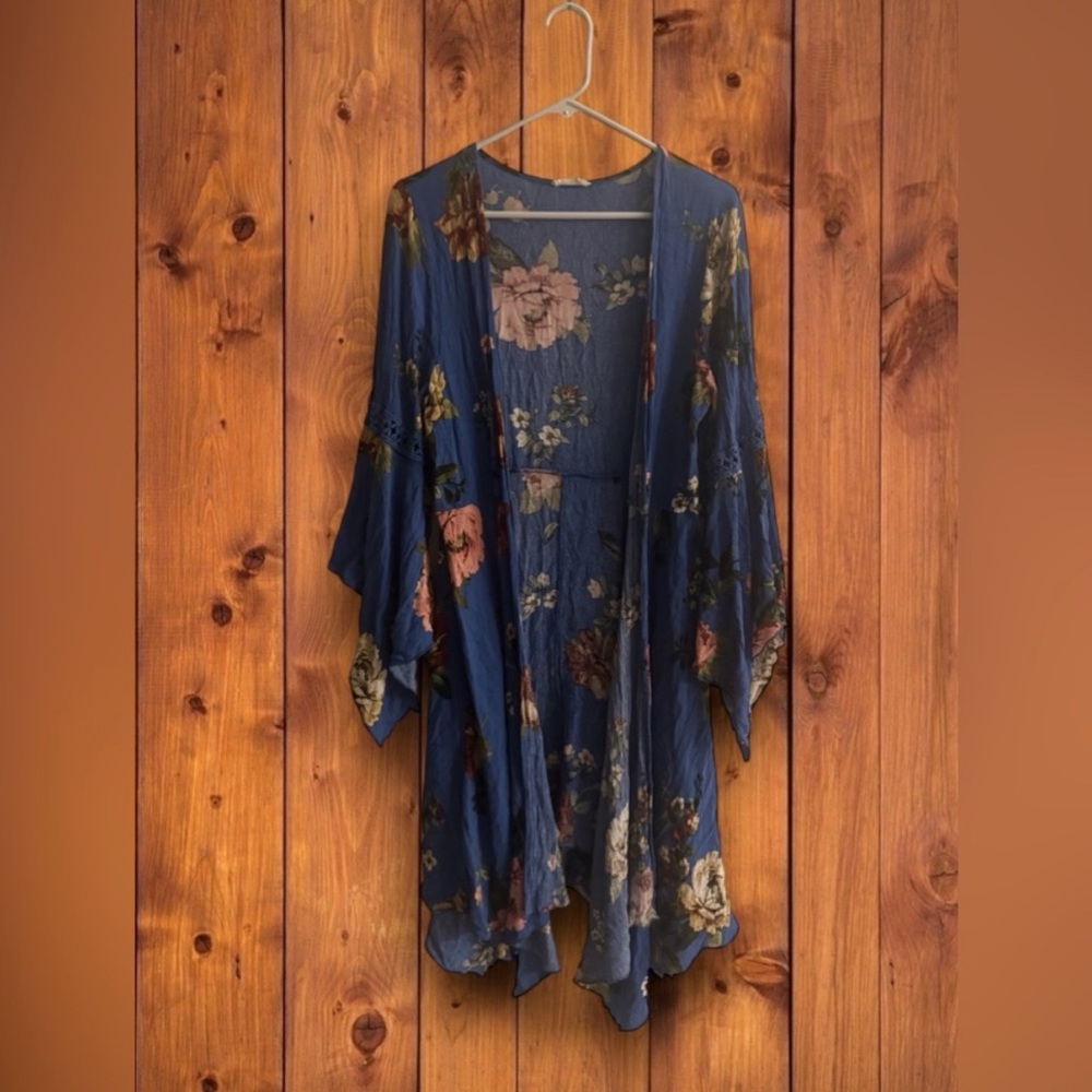 Floral blouse cardigan